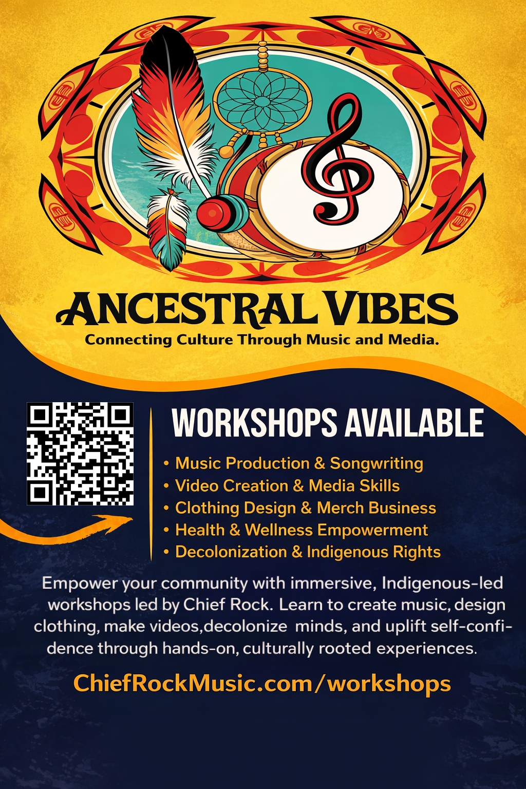 Ancestral Vibes Workshop Poster